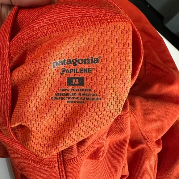 Patagonia Women’s Capilene Half-Zip Sweatshirt Pullover Orange Sz M - Picture 3 of 10